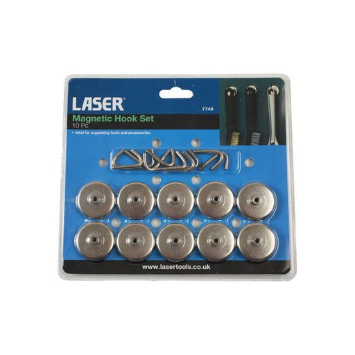 Laser Magnetic Hook Set 10pc 7749 Laser - Dynamic Drive