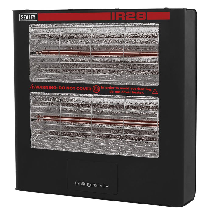 Sealey Wall Mounting Infrared Quartz Heater 2.8kW/230V IR28 Sealey - Dynamic Drive