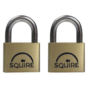 Squire LN4T Lion Brass Padlocks 5-Pin 40mm Twin Pack (2 x LN4KA) Squire - Dynamic Drive