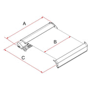 Fiamma F80S 450 Awning Polar White Case Royal Blue Fabric Motorhome Caravan Van Fiamma  - Dynamic Drive