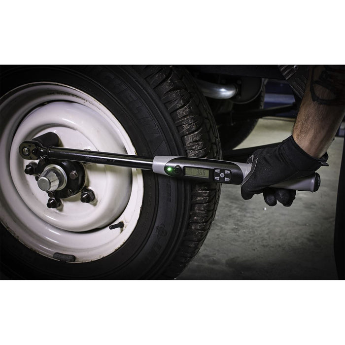 Sealey Angle Torque Wrench Digital 1/2"Sq Dr 20-200Nm Black Series STW306B Sealey  - Dynamic Drive
