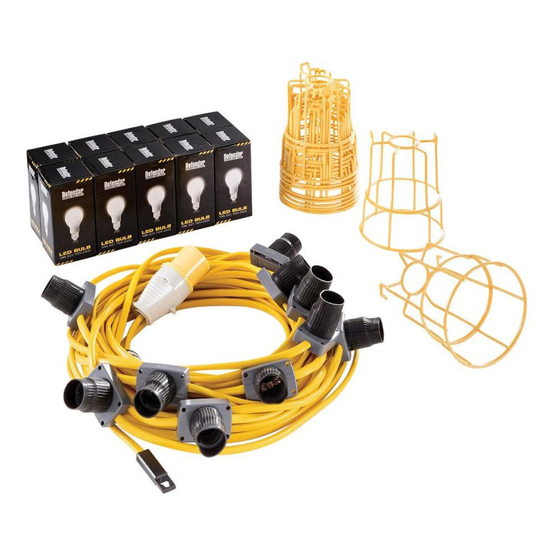 Defender 100W LED ES Festoon Kit 22m 110V Defender - Dynamic Drive