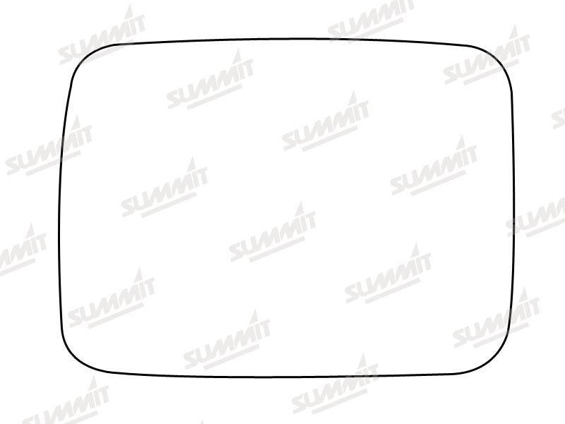 Summit Stick-On Standard Mirror Glass fits Metro Van Ital Van LHS RHS Summit - Dynamic Drive