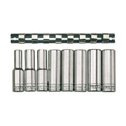 Teng Tools 1/2" Deep Socket Clip Rail Set 12 pt 8 Pieces Teng Tools - Dynamic Drive