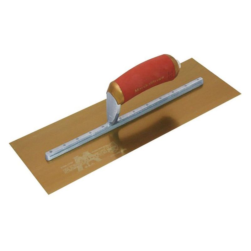 Marshalltown MPB165GSD Pre-Worn PermaShape® Finishing Gold S/S Trowel DuraSoft® 16 x 5in Marshalltown - Dynamic Drive