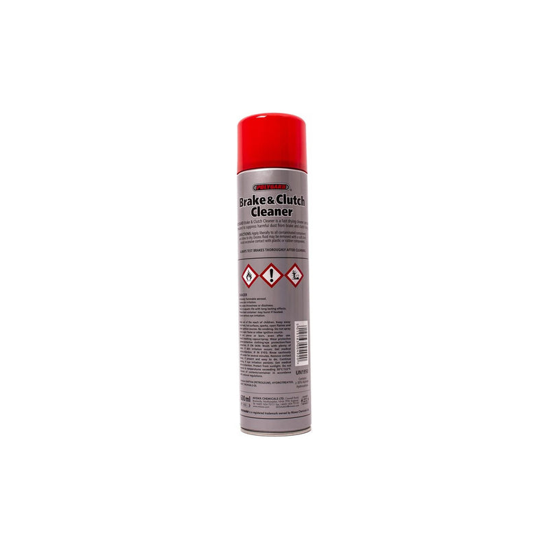 12 x Polygard Brake & Clutch Cleaner Removes Oil Grease Dirt Degreaser Spray 600ml Polyguard  - Dynamic Drive