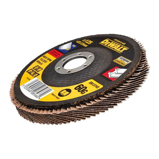 Dewalt Power Tools DT30612 Extreme Metal Flap Disc 125 x 22.2mm x 60G DeWALT Power Tools - Dynamic Drive