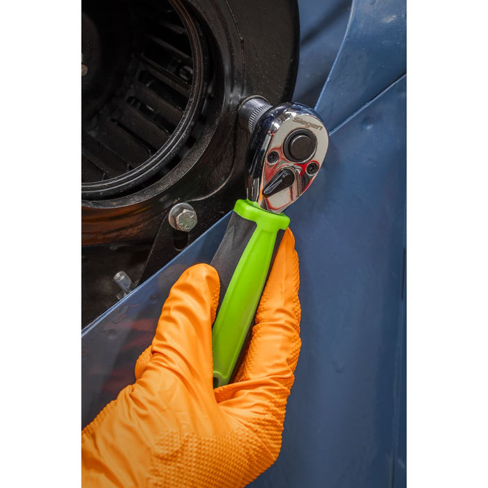 Siegen Siegen Stubby Ratchet Wrench with Flip Reverse 3/8"Sq Drive S01259 Siegen - Dynamic Drive