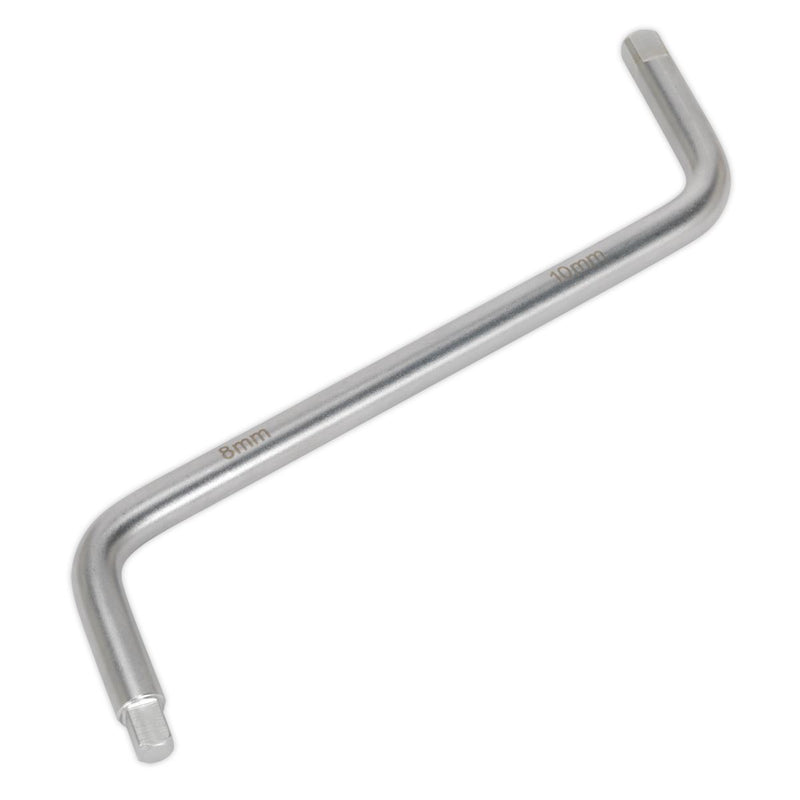 Sealey Drain Plug Wrench 8 & 10mm Square AK6405 Sealey - Dynamic Drive