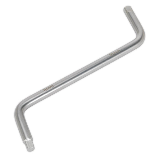 Sealey Drain Plug Wrench 8 & 10mm Square AK6405 Sealey - Dynamic Drive