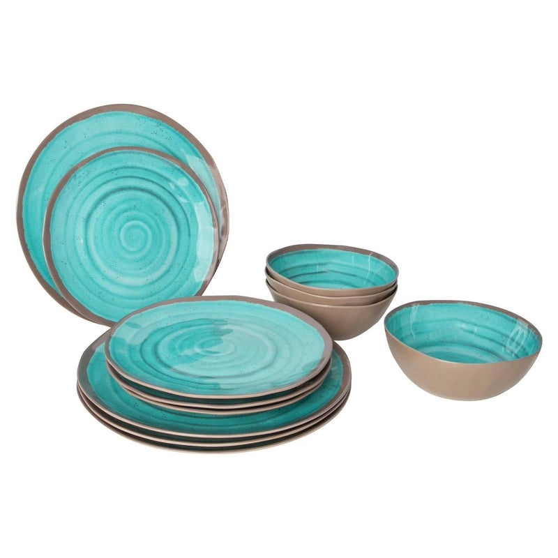 Bo-Camp Tableware Halo Melamine 12 Pieces Aqua Bo-Camp - Dynamic Drive