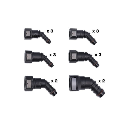 Connect Assorted 45 Angled Fuel Line Quick Connectors 16pc 34229 Tool Connection - Dynamic Drive