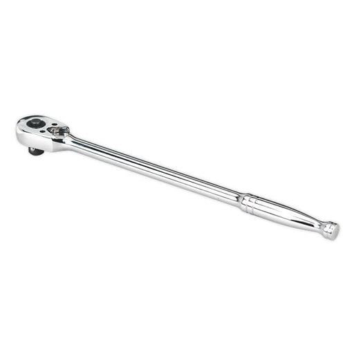 Sealey Ratchet Wrench Long Pattern 375mm 1/2"Sq Dr Pear-Head AK662L Sealey  - Dynamic Drive