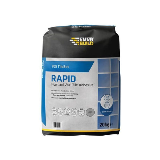 Everbuild Sika 705 Rapid Set Tile Mortar 20kg Everbuild Sika - Dynamic Drive
