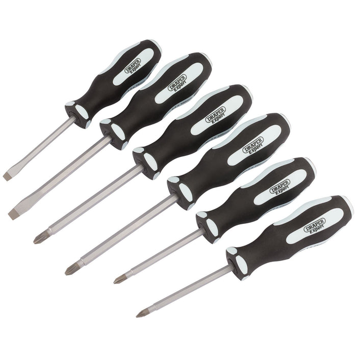 Draper 'Pound Thru' Soft Grip Screwdriver Set (6 Piece) 63590 Draper - Dynamic Drive