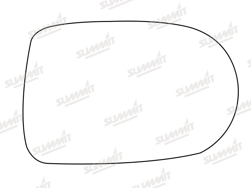 Summit Stick-On Standard Mirror Glass fits Mazda Xedos 6 9 RHS Summit - Dynamic Drive