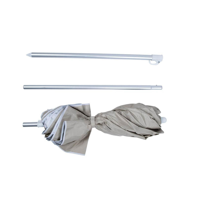 Bo-Camp Parasol Compact 3 Pieces Polyester Dia 160cm Sand Bo-Camp - Dynamic Drive