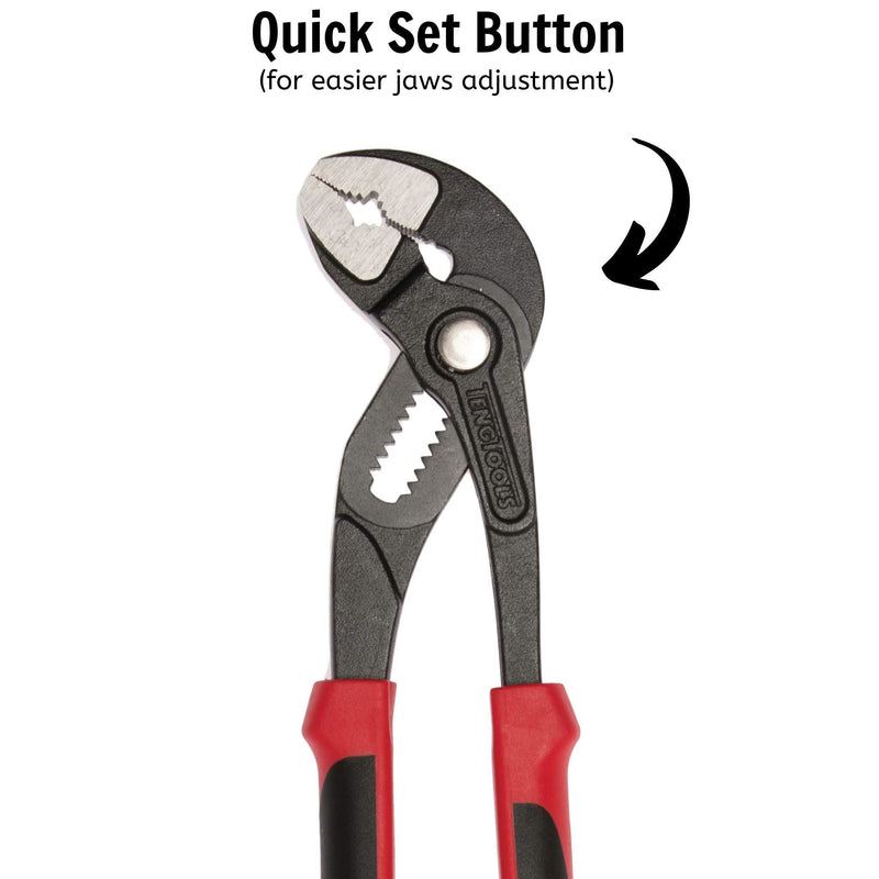 Teng Tools Quick Set Water Pump Plier TPR Grip 250mm Teng Tools - Dynamic Drive