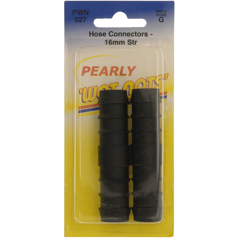 Wot-Nots Hose Connector - Straight Push-Fit - 16mm - Pack Of 2 Wot-Nots - Dynamic Drive