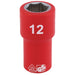 Draper Fully Insulated VDE Socket, 1/4" Sq. Dr., 12mm 31490 Draper - Dynamic Drive