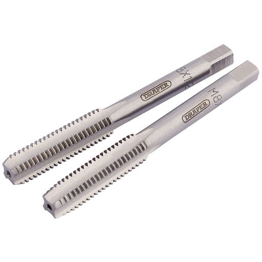 Draper Coarse Hand Taps Taper and Plug, 8mm 83800 Draper - Dynamic Drive