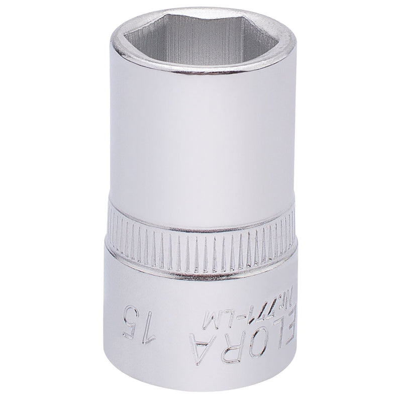Draper Elora Hexagon Socket, 1/2" Sq. Dr., 15mm 15304 Draper - Dynamic Drive