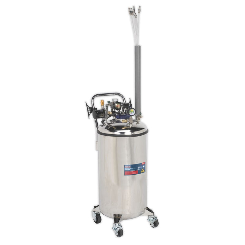 Sealey Fuel Tank Drainer 90L Stainless Steel TP201 Sealey - Dynamic Drive