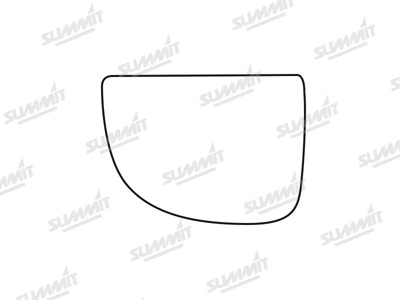 Summit Stick-On Commercial Lower Blind-Spot Mirror Glass fits Iveco Daily 14 on LHS Summit - Dynamic Drive
