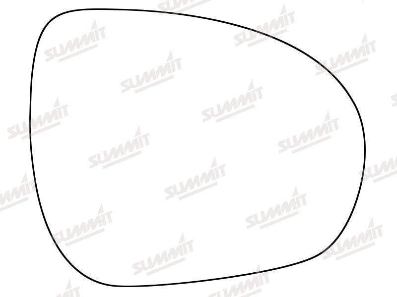 Summit Stick-On Standard Mirror Glass fits Fiat 500X 15 on RHS Summit - Dynamic Drive