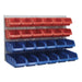 Sealey Bin & Panel Combination 24 Bins Red/Blue TPS132 Sealey - Dynamic Drive