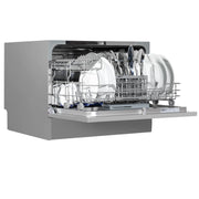 Baridi Tabletop Dishwasher 6 Place Settings 6.5L Capacity - Silver DH84 Baridi - Dynamic Drive