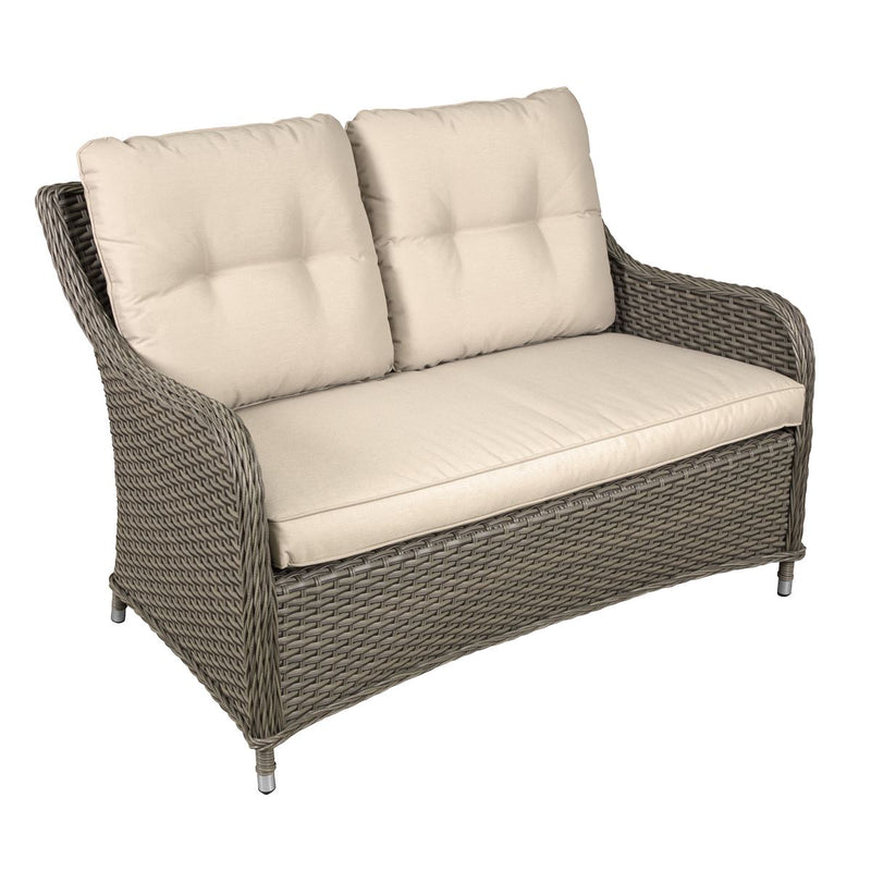 Dellonda Chester Rattan Wicker Outdoor 2-Seater Sofa DG70 Dellonda - Dynamic Drive