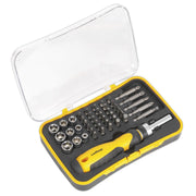 Seigen by Sealey Socket & Bit Set 45pc Ratchet Screwdriver S0979 Seigen by Sealey  - Dynamic Drive