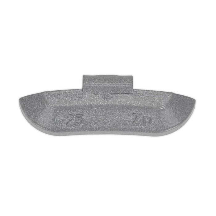 Sealey Wheel Weight 25g Hammer-On Zinc for Steel Wheels Pack of 100 WWSH25 Sealey - Dynamic Drive