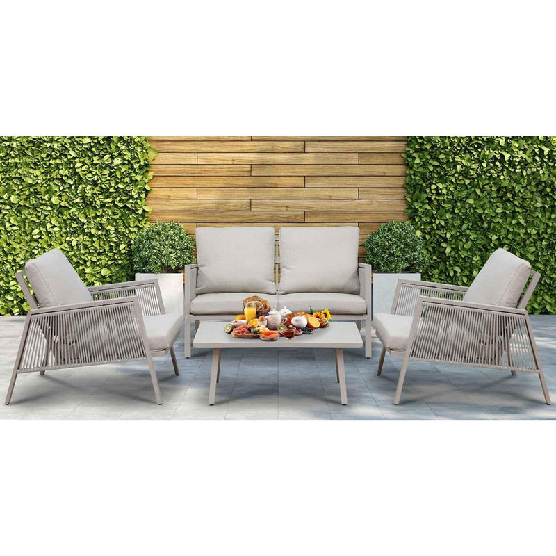 Dellonda Fusion 4 Piece Outdoor Set Dellonda - Dynamic Drive