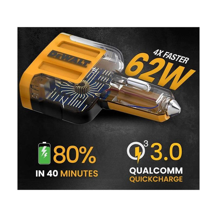 Dewalt Telecoms 4-Port Mobile USB PD Charger 60W DEWALT Telecoms - Dynamic Drive