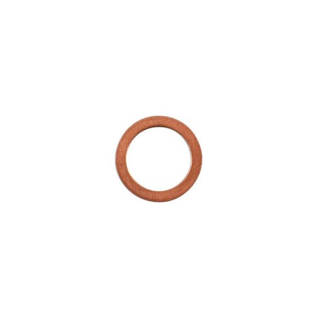 Connect Brake Hose Copper Washer 16.7mm x 12.3mm x 0.8mm 10pc 34117 Tool Connection - Dynamic Drive