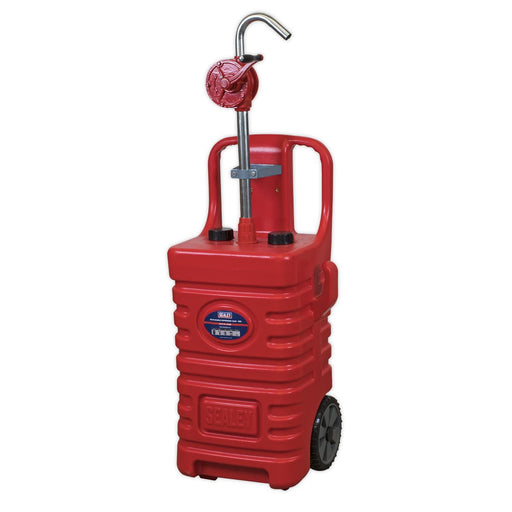 Sealey Mobile Dispensing Tank 55L with Oil Rotary Pump Red DT55RCOMBO1 Sealey - Dynamic Drive