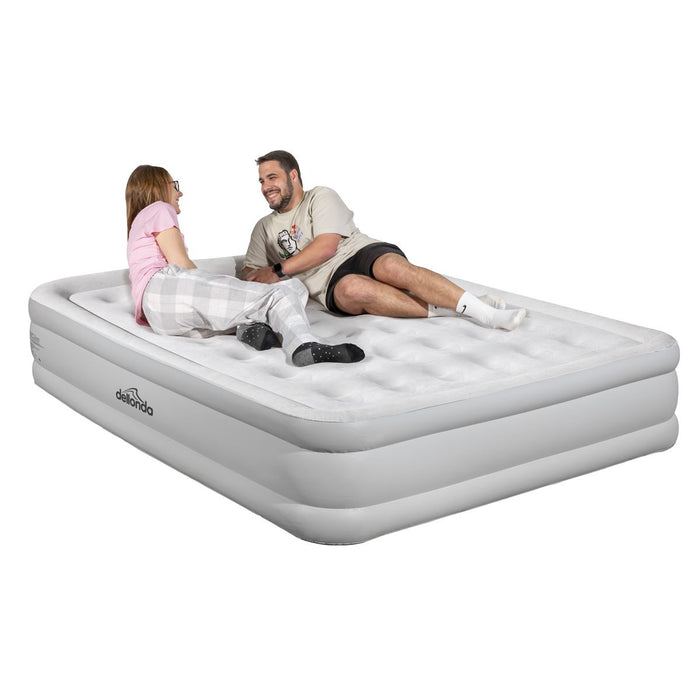 Dellonda Raised Air Bed with Removable Electric Pump & Storage Bag - Queen Dellonda - Dynamic Drive