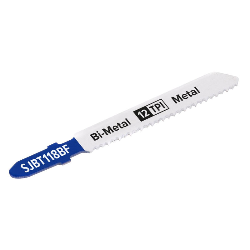 Sealey Jigsaw Blade Metal 75mm 12tpi Pack of 5 SJBT118BF Sealey - Dynamic Drive