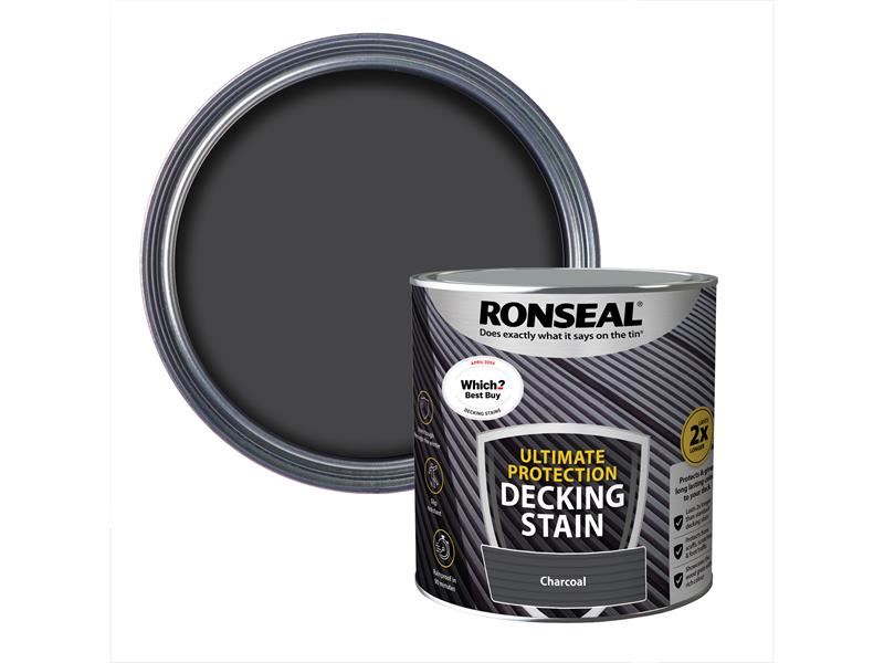 Ronseal Ultimate Protection Decking Stain Charcoal 2.5 litre Ronseal - Dynamic Drive