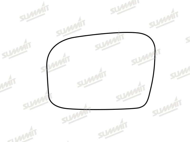 Summit Stick-On Standard Mirror Glass fits Subaru Legacy 09 to 16 LHS Summit - Dynamic Drive