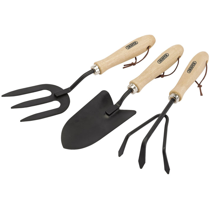 Draper Carbon Steel Hand Fork, Cultivator and Trowel with Hardwood Handles 83993 Draper  - Dynamic Drive