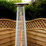 Dellonda Pyramid Gas Patio Heater 13kW Commercial Garden Use Stainless Steel Dellonda - Dynamic Drive