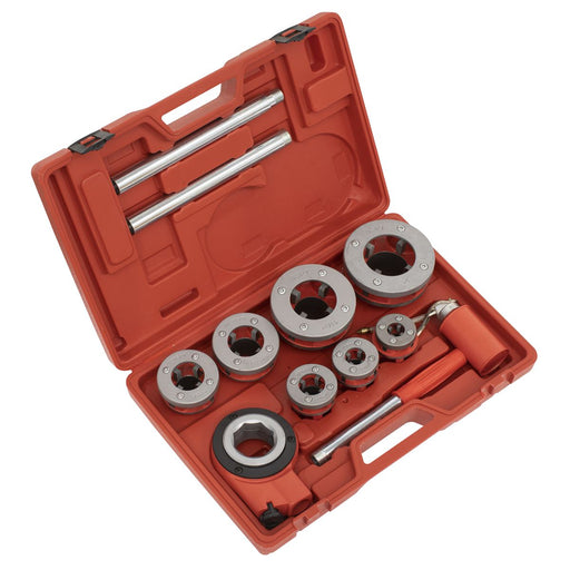 Sealey Pipe Threading set 7pc 3/8"- 2"BSPT PTK992 Sealey - Dynamic Drive