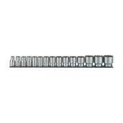 Teng Tools 1/2" Socket Clip Rail Set 12 pt AF 15 Pieces Teng Tools - Dynamic Drive