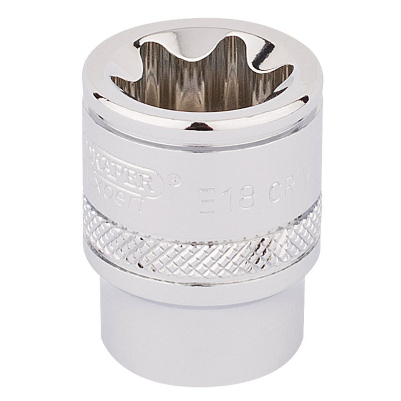 Draper TX-STAR Socket, 3/8" Sq. Dr., E18 34207 Draper - Dynamic Drive