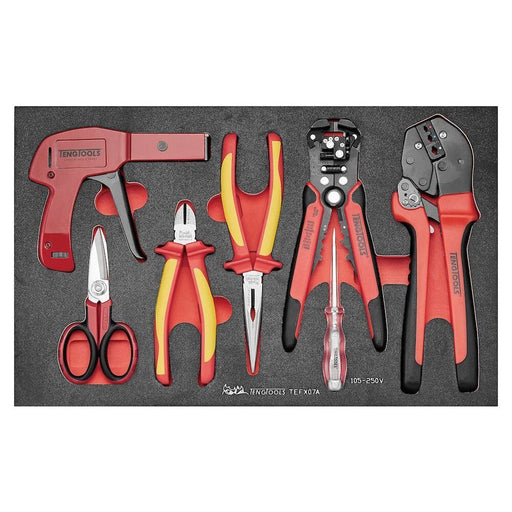 Teng Tools Electrician Tool Set FOAM3 7 Pieces Teng Tools - Dynamic Drive