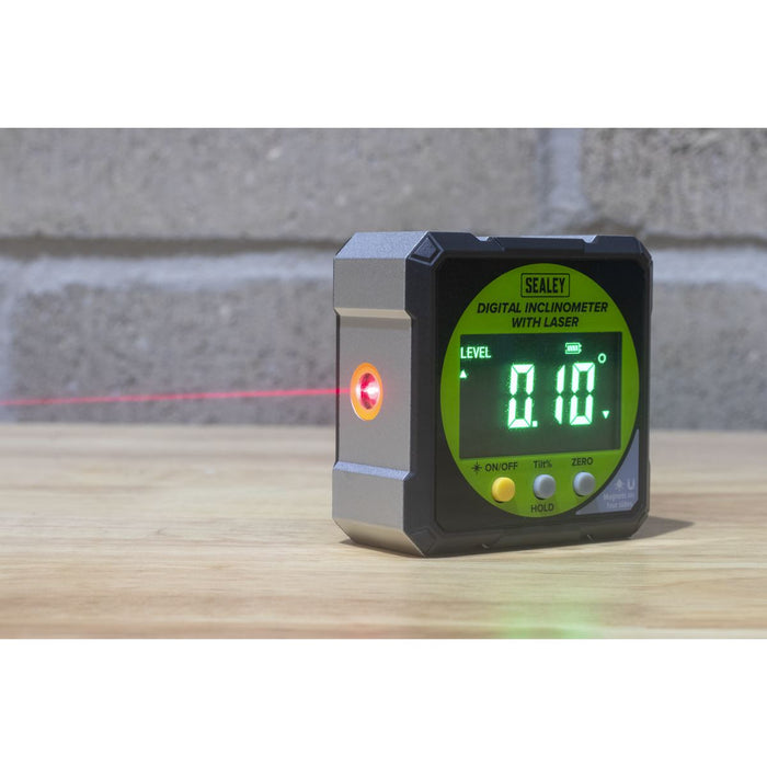 Sealey Inclinometer Digital with Laser AK9991 Sealey - Dynamic Drive