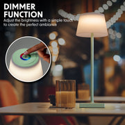 Dellonda Rechargeable Table Lamp for Home Office Restaurant RGB Colours Dellonda - Dynamic Drive